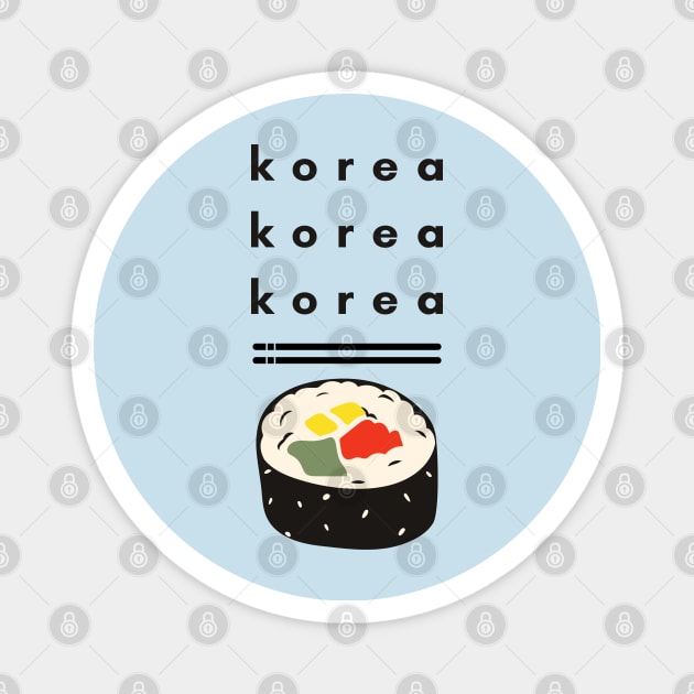 Korean Kimbap Magnet by e s p y